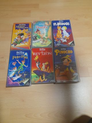 Lote Películas Disney VHS