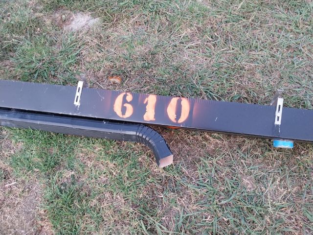 Canalón desagüe negro