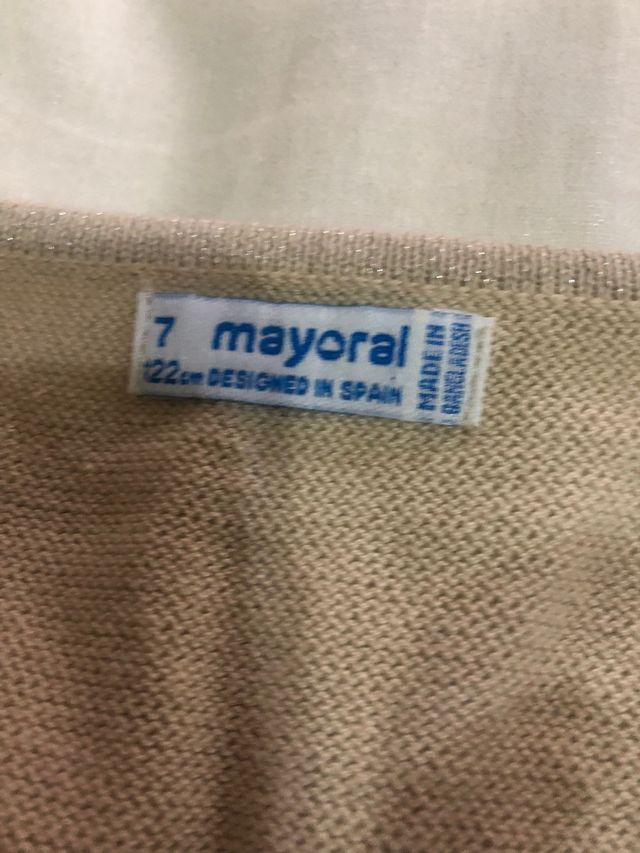 Chaqueta lana Camel niña Mayoral.Talla 7