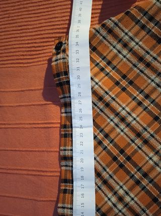 Falda evase cuadros escoceses talla S