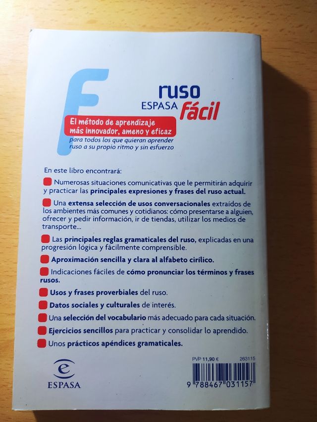 Libro para Aprender Ruso fácil - Espasa