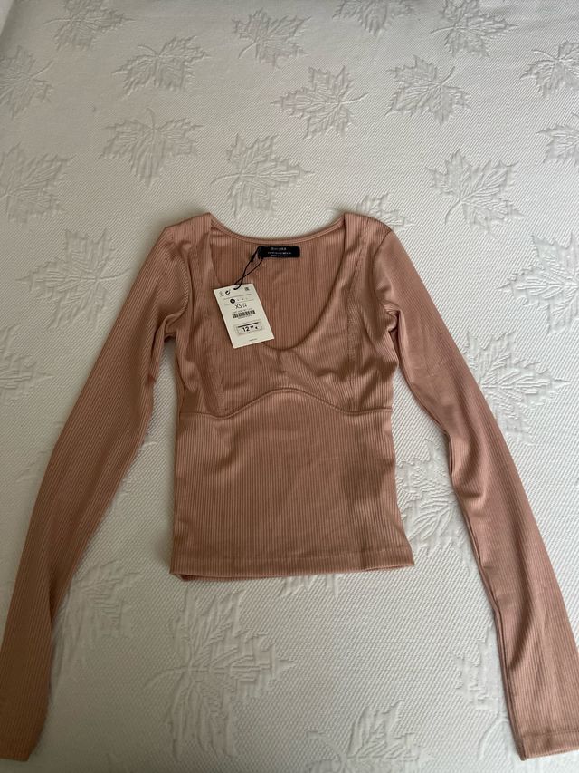 Camiseta rosa palo nueva con etiqueta 