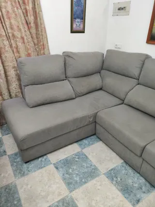 Sofá cama con canapé
