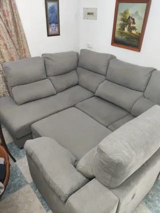 Sofá cama con canapé
