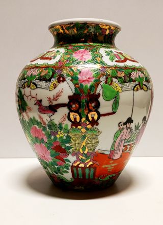 2 JARRONES de PURA ARTESANIA CHINA