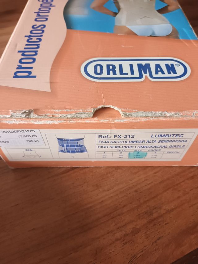 FAJA SACROLUMBAR