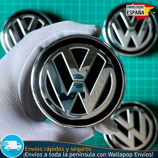 4 Tapacubos Volkswagen 65mm Tapa Bujes 5G0601171