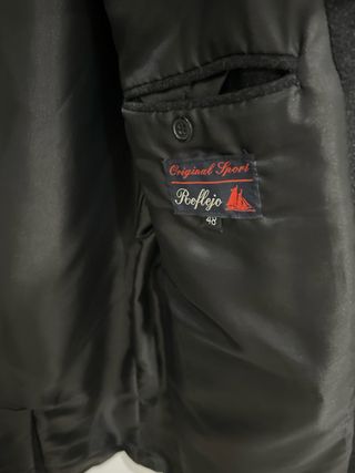 Abrigo hombre 70% lana talla 48