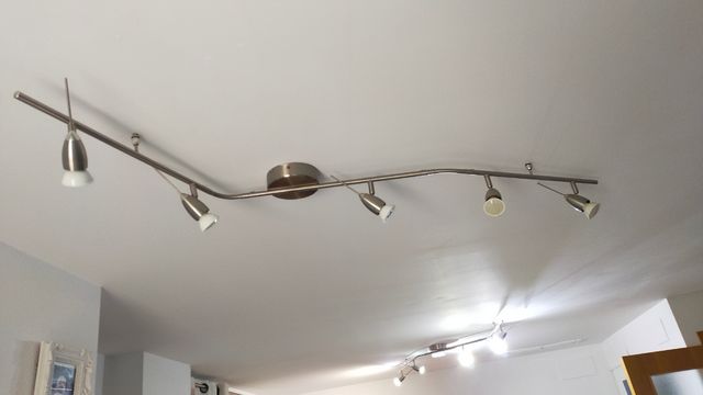 Lámparas 5 focos LED como nuevas