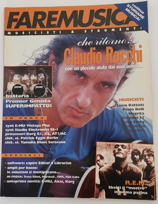 Rivista FARE MUSICA 161 1994 REM NEGRITA
