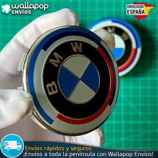 BMW 68mm Tapacubos Emblema 50 Aniversario Llantas