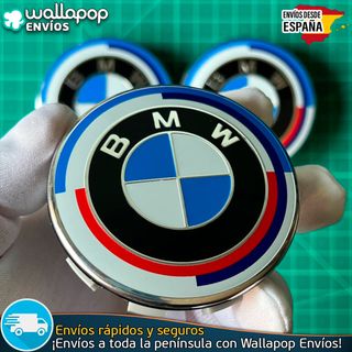 BMW 68mm Tapacubos Emblema 50 Aniversario Llantas