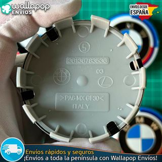 BMW 68mm Tapacubos Emblema 50 Aniversario Llantas