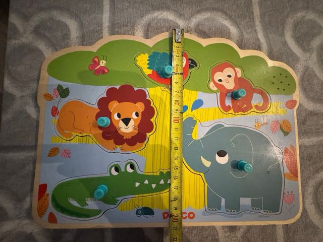 Puzle encajable bebé sonidos animales