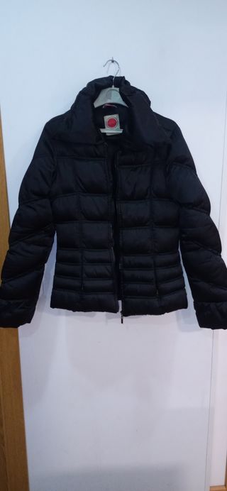 Plumas abrigo negro talla M 