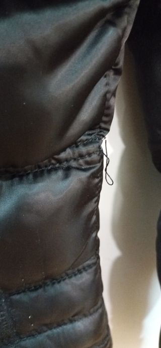 Plumas abrigo negro talla M 