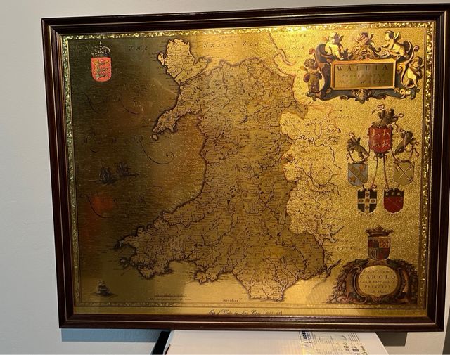 Map of Wales by Joan Bleau (1645-62)