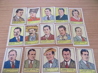 Cromos antiguos artistas  de cine
