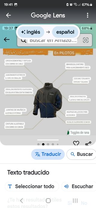 Chaqueta frogg toggs XL