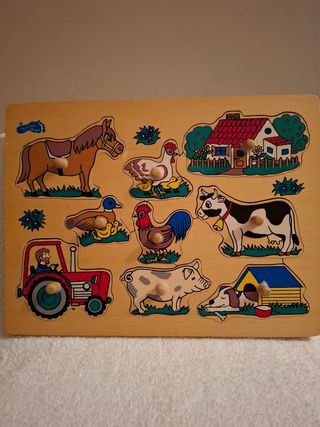 Puzzle legno Fattoria 