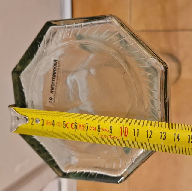 VASO ESAGONALE IN VETRO