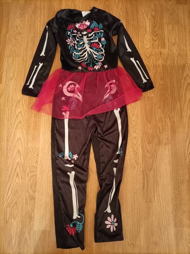 Disfraz Halloween niña Catrina(128-140cm) 8-10años