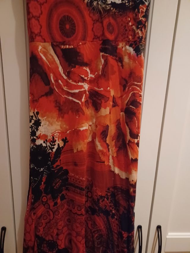 Vestido Desigual Tonos rojos