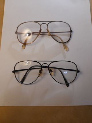 2 Gafas Lisboa Indo vintage y aviador