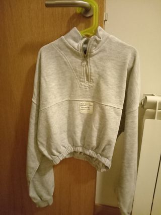 Sudadera corta de mujer