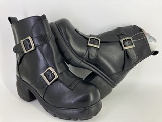 Pack 2 pares botines piel plataforma nuevos