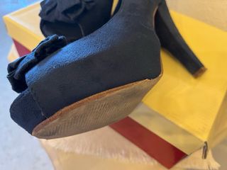 Zapato Tacon alto y plataforma. Azul 