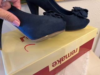 Zapato Tacon alto y plataforma. Azul 