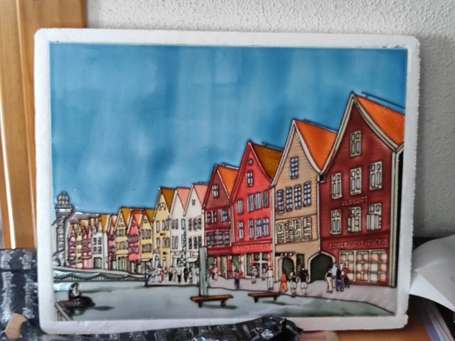 Cuadro cerámico souvenir estocolmo