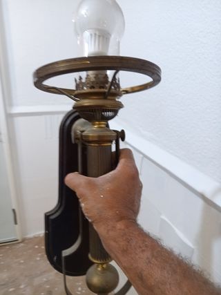 Aplique de pared vintage Lámpara antigua de cobre