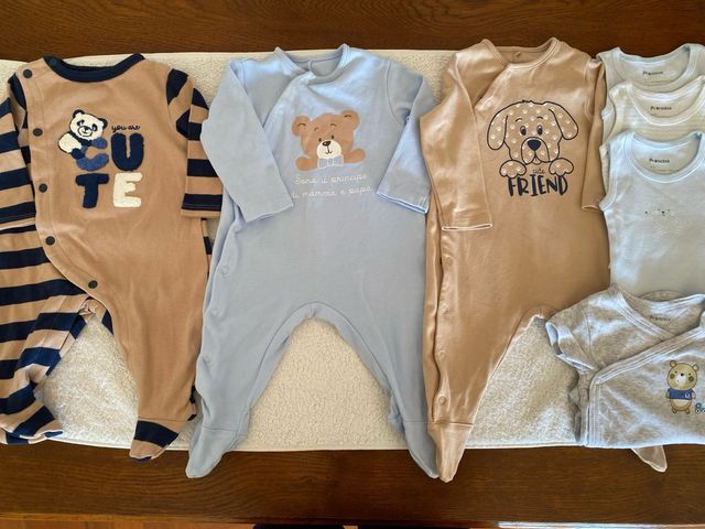 Corredino bambino Prenatal 0-3 mesi 7 pezzi