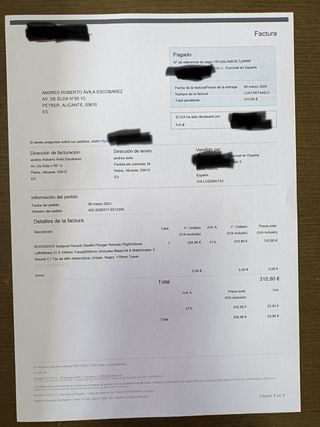 LOTE TIJA TELESCÓPICA Y MANILLAR DE CARBONO