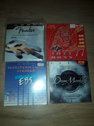 Cuerdas de bajo -Fender-Rotosound-Dean Markley-EBS