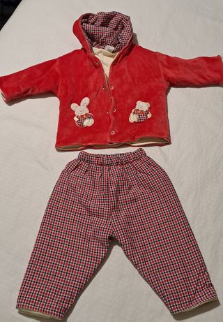 Conjunto casaco e calças criança 68 cm (6/9 meses)