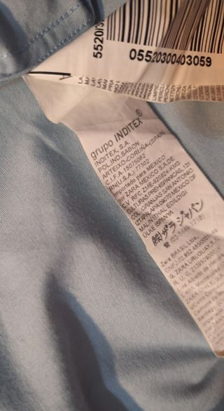 Camisa Zara talla XL