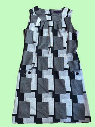 Vestido cuadros invierno