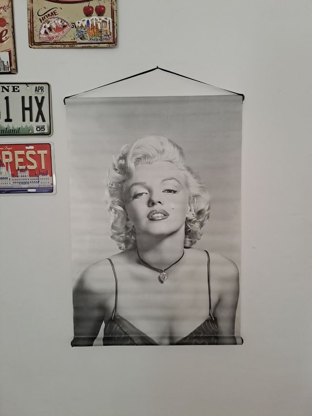 Quadro poster su tela Marilyn Monroe 50x72cm 