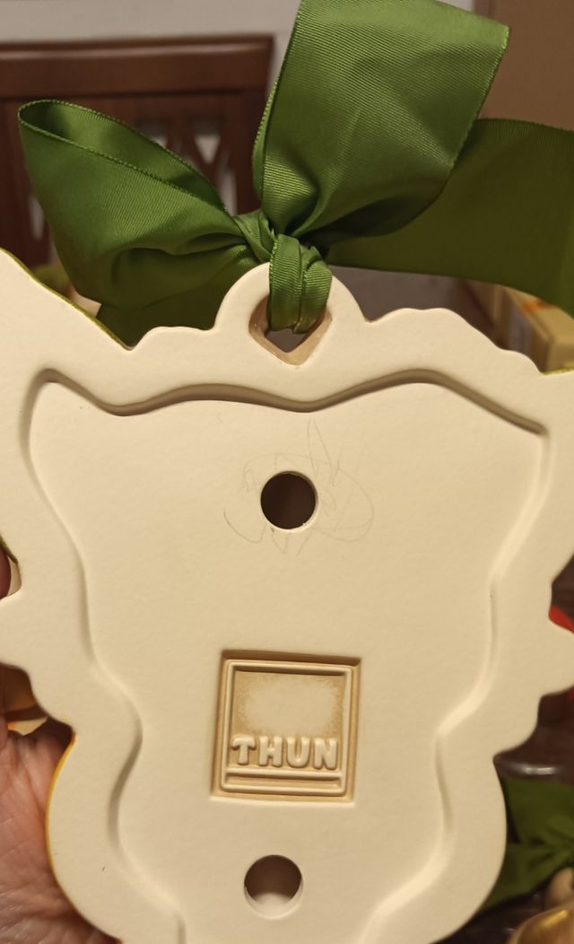 Formella media fiori rosa Thun