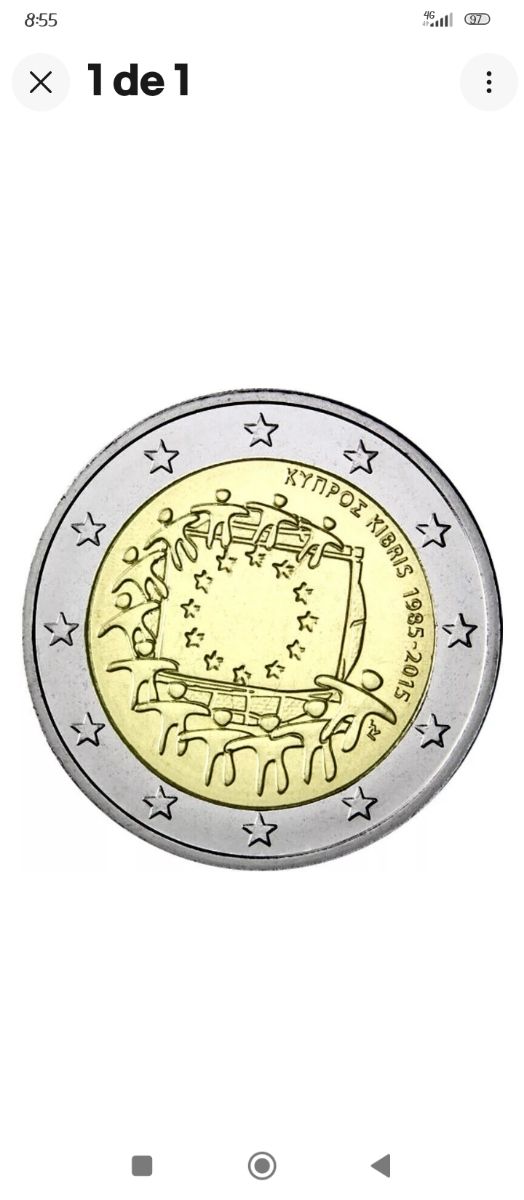 2 € 🇨🇾( FDC CHIPRE 2015 *SC* )