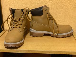 Botines de piel color mostaza mujer Skandalo&Kaos