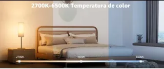 Lampara led 2 en 1 (de pie o de mesa)