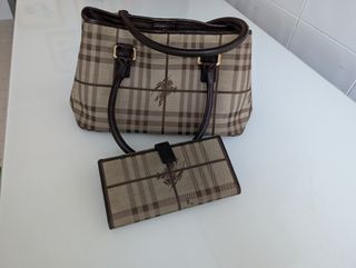 Bolso y cartera burberry 