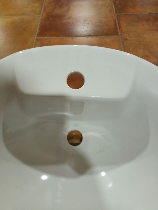 Lavabo baño para embutir en mueble