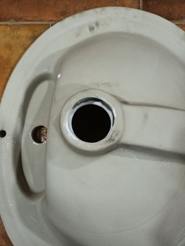 Lavabo baño para embutir en mueble