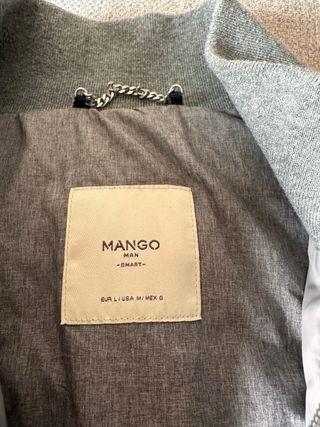 Chaleco mango gris