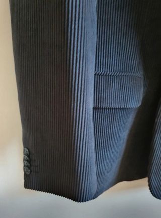 Chaqueta pana azul vintage